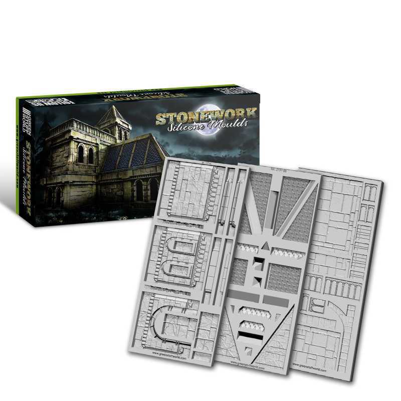 Green Stuff World: Silicone Molds - 1:48 scale Stonework Set | Buy Online from The Home Crafters