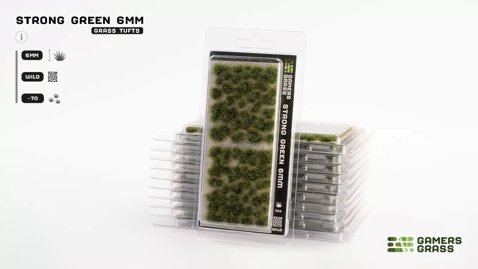 Gamers Grass Strong Green 6mm - Wild