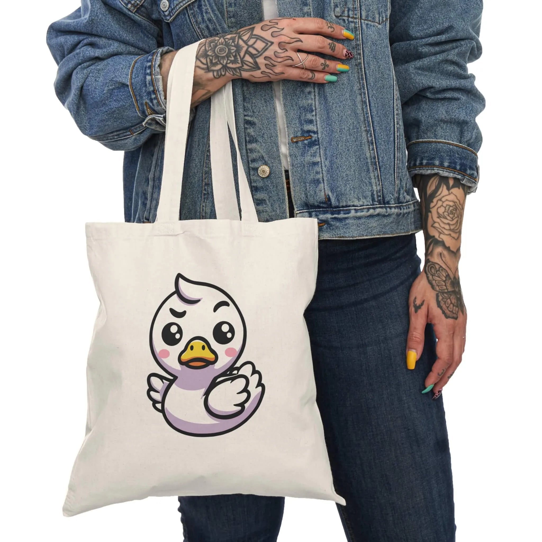 Feisty Swan Tote – Bold Recycled Cotton Bag | Buy Online from The Home Crafters