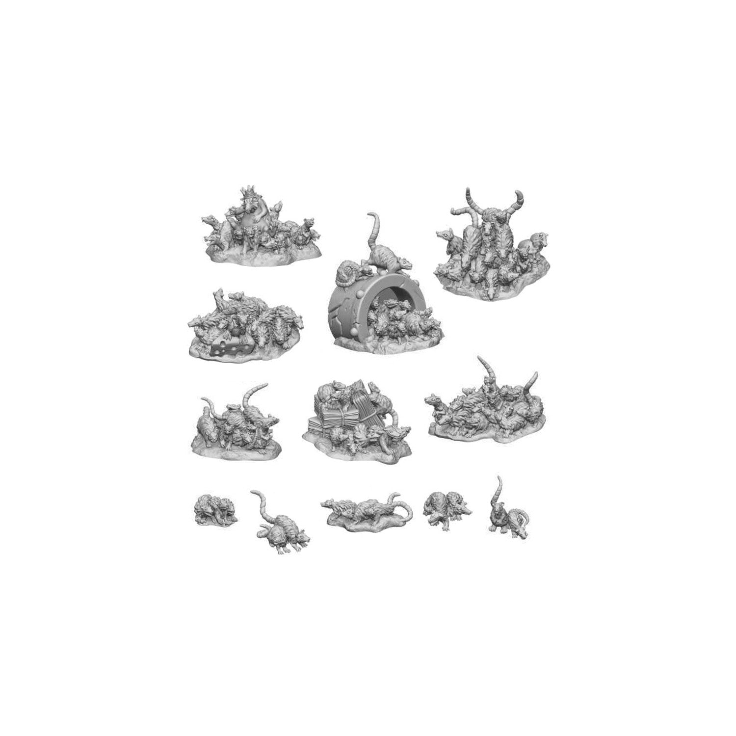 Resin Bits: Animals - 1:48-1:35 Swarm of Rats - 12pc | Buy Online from The Home Crafters