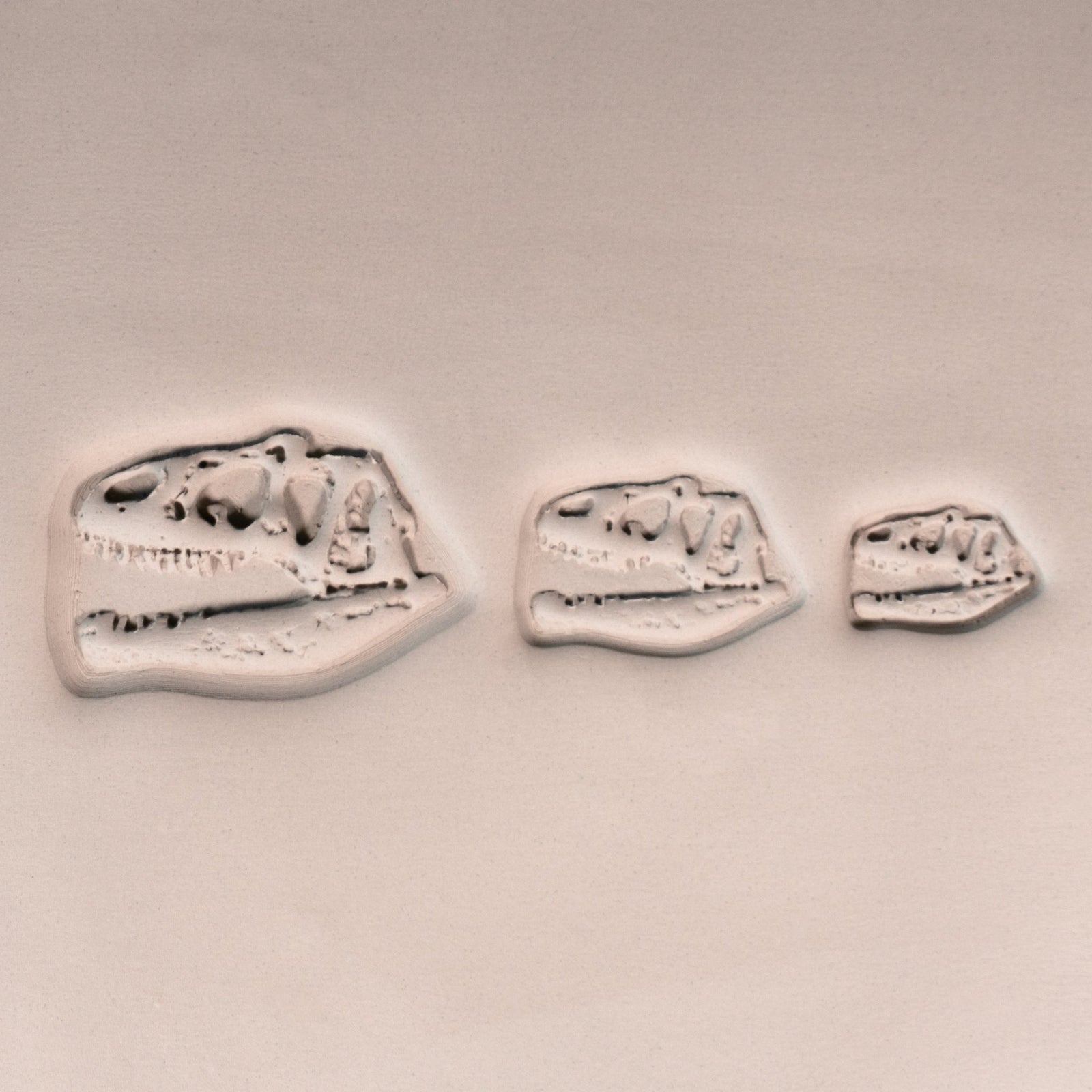 T - Rex Dinosaur Skull Fossil Stamp - Photo Textured - Style 1 | Buy Online from The Home Crafters