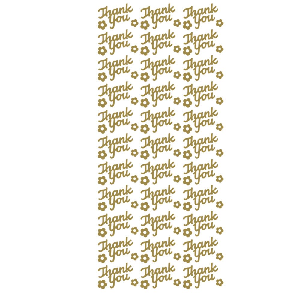 Thank You Peeloff Stickers | Buy Online from The Home Crafters