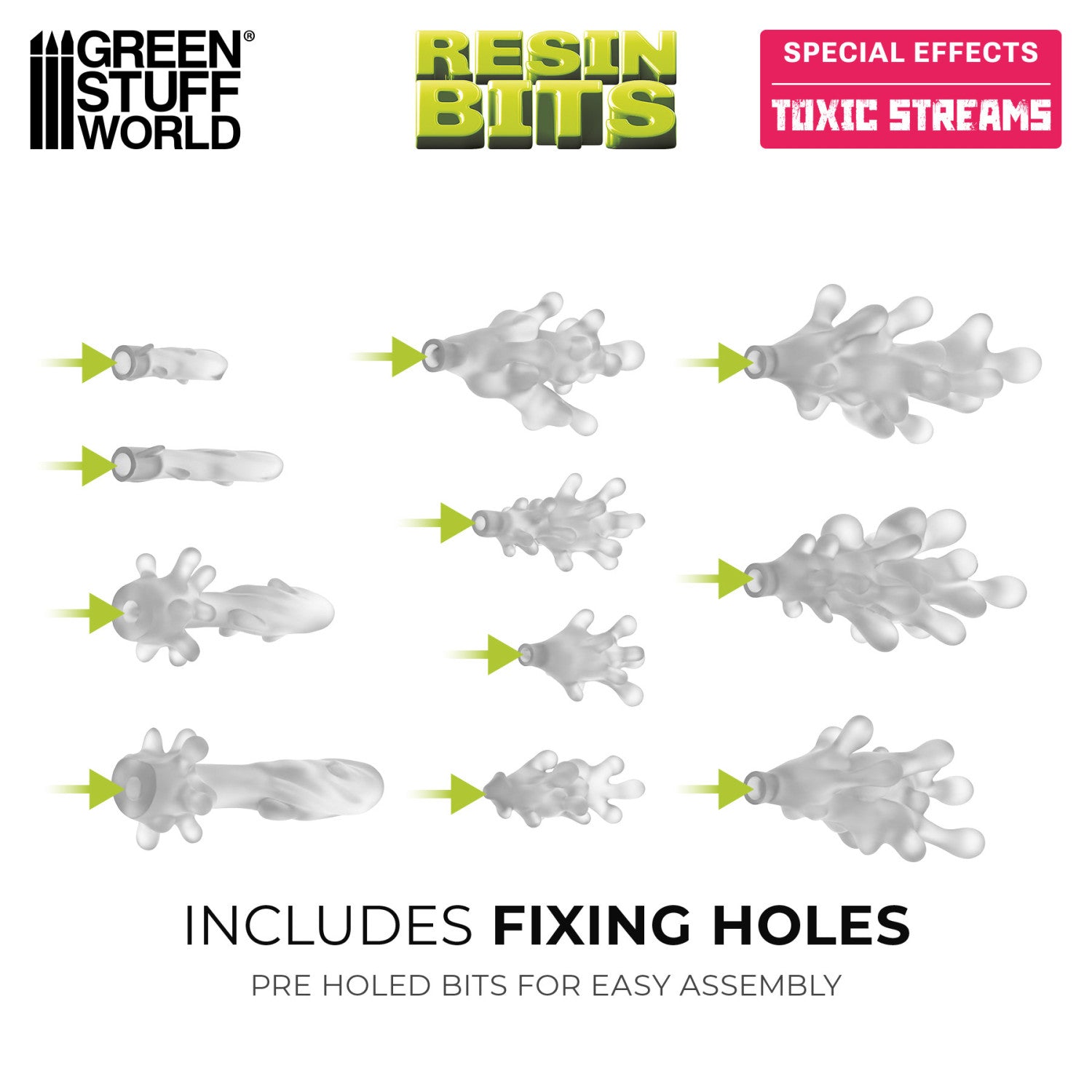 Resin Bits: Special Effects - 1:48-1:35 Toxic Streams - 24pc | Buy Online from The Home Crafters