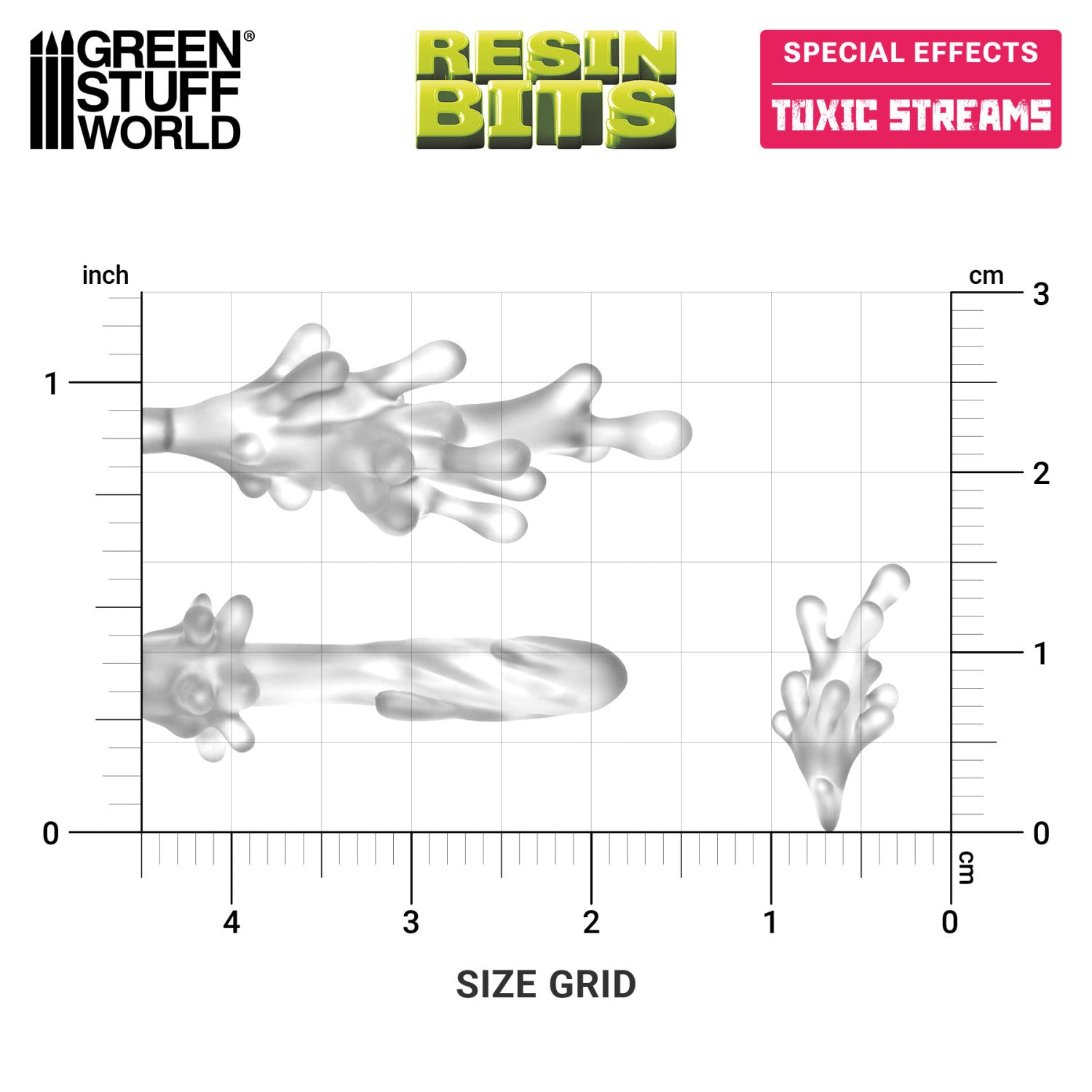 Resin Bits: Special Effects - 1:48-1:35 Toxic Streams - 24pc | Buy Online from The Home Crafters