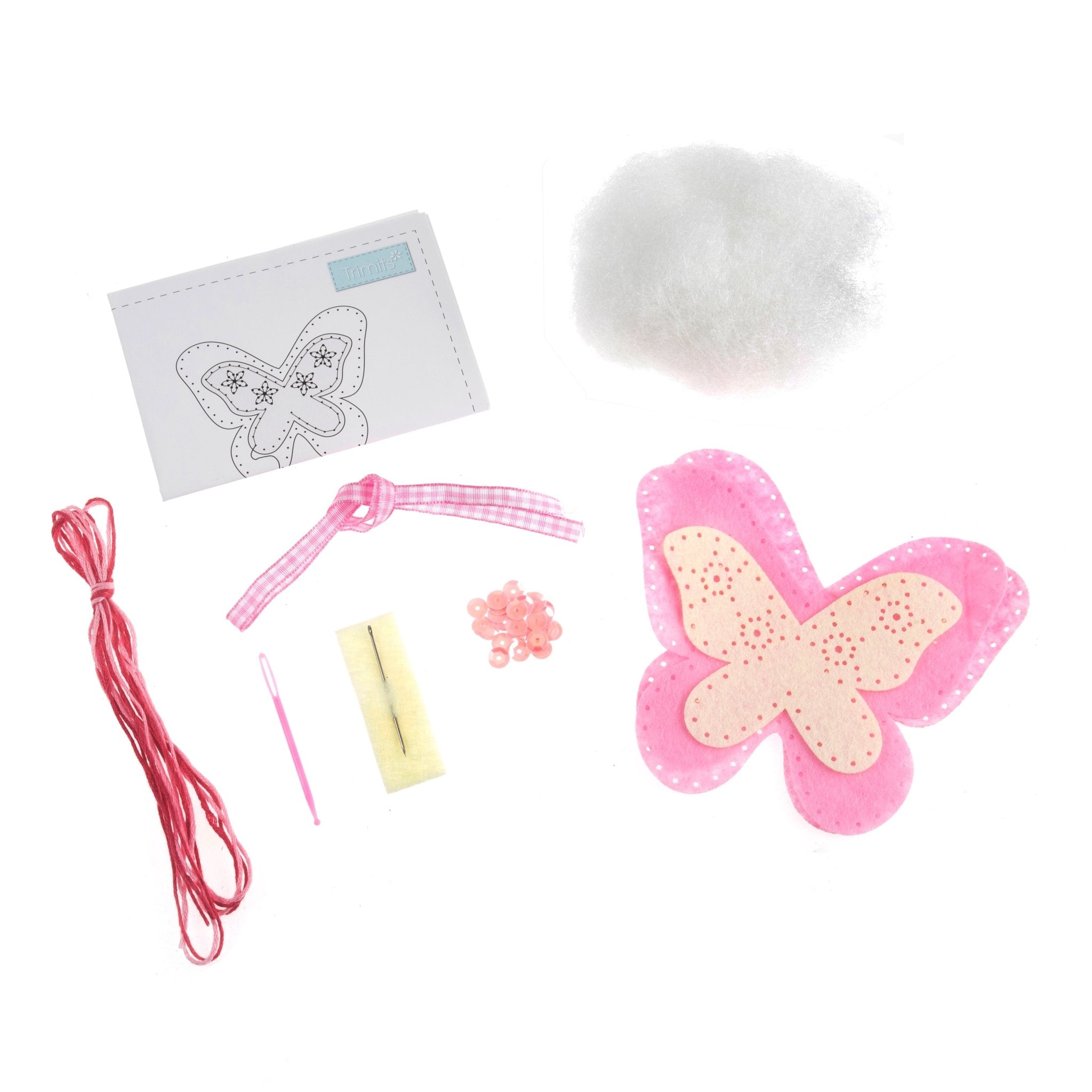 Trimits Felt Decoration Kit: Butterfly | Buy Online from The Home Crafters