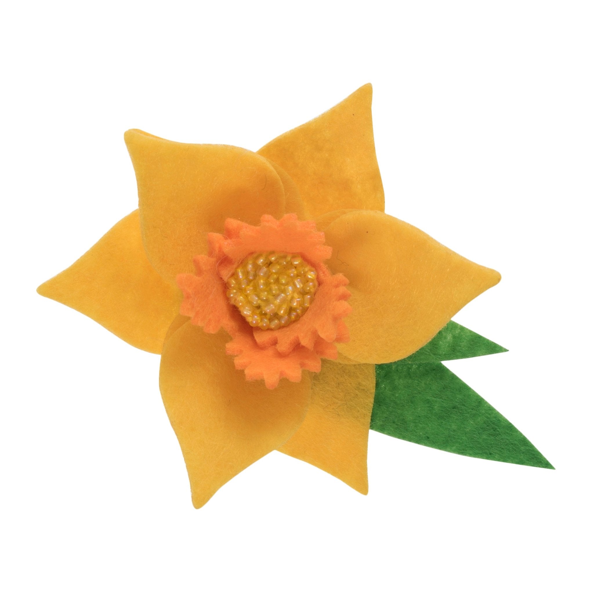 Trimits Felt Decoration Kit: Daffodil Brooch | Buy Online from The Home Crafters