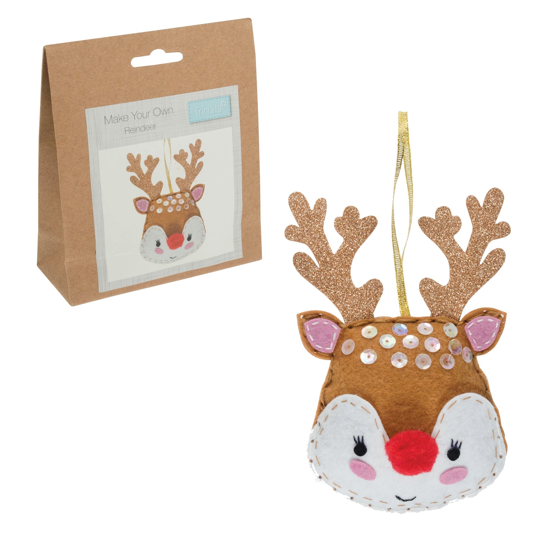 Trimits Felt Decoration Kit: Reindeer | Buy Online from The Home Crafters