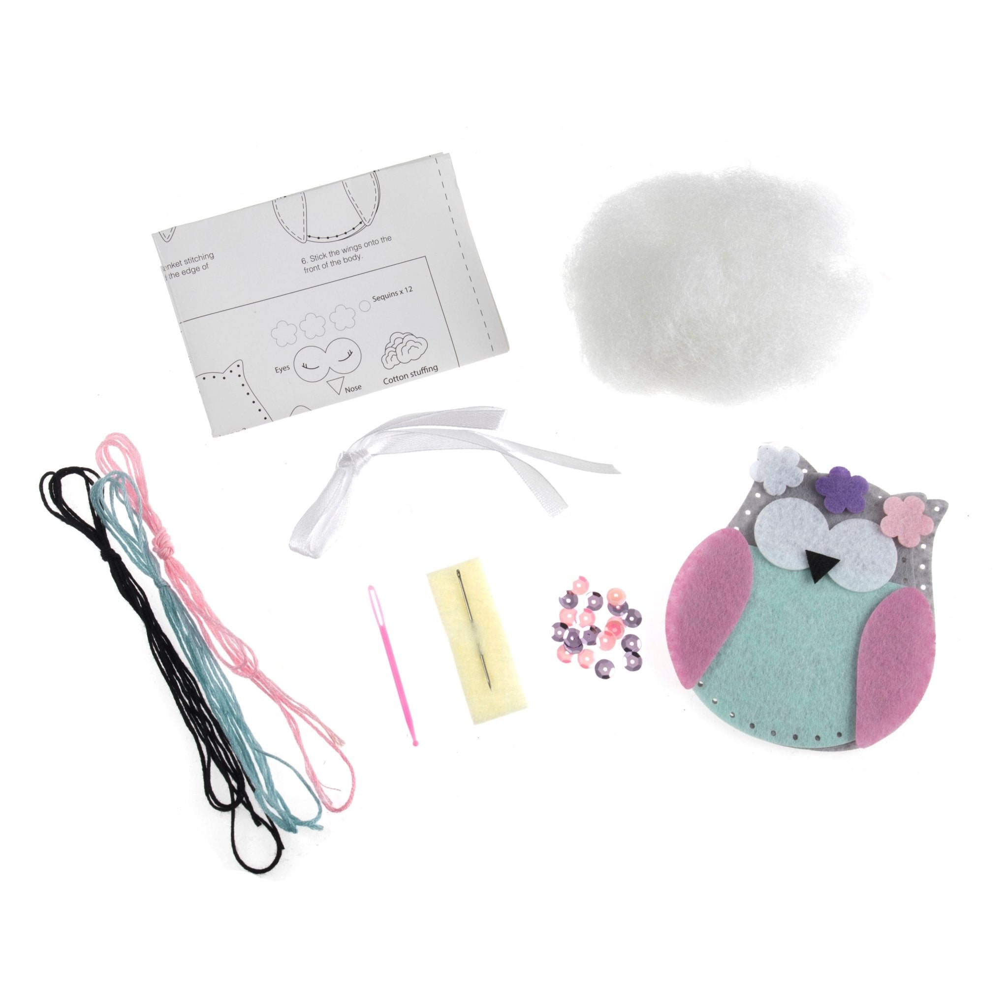 Trimits Felt Decoration Kit: Spring Owl | Buy Online from The Home Crafters