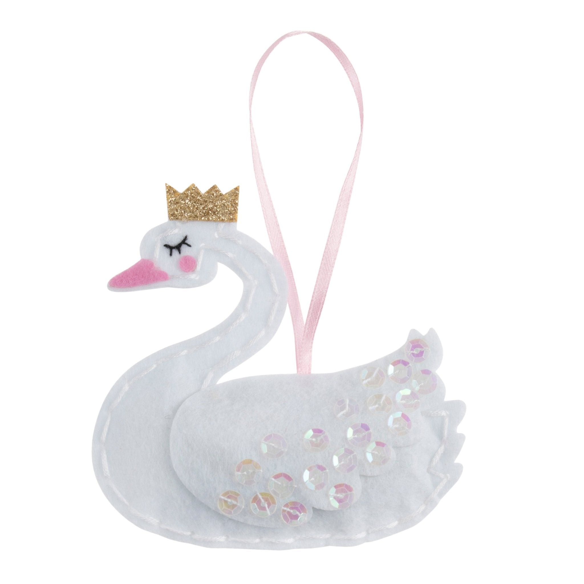 Trimits Felt Decoration Kit: Swan with Crown | Buy Online from The Home Crafters