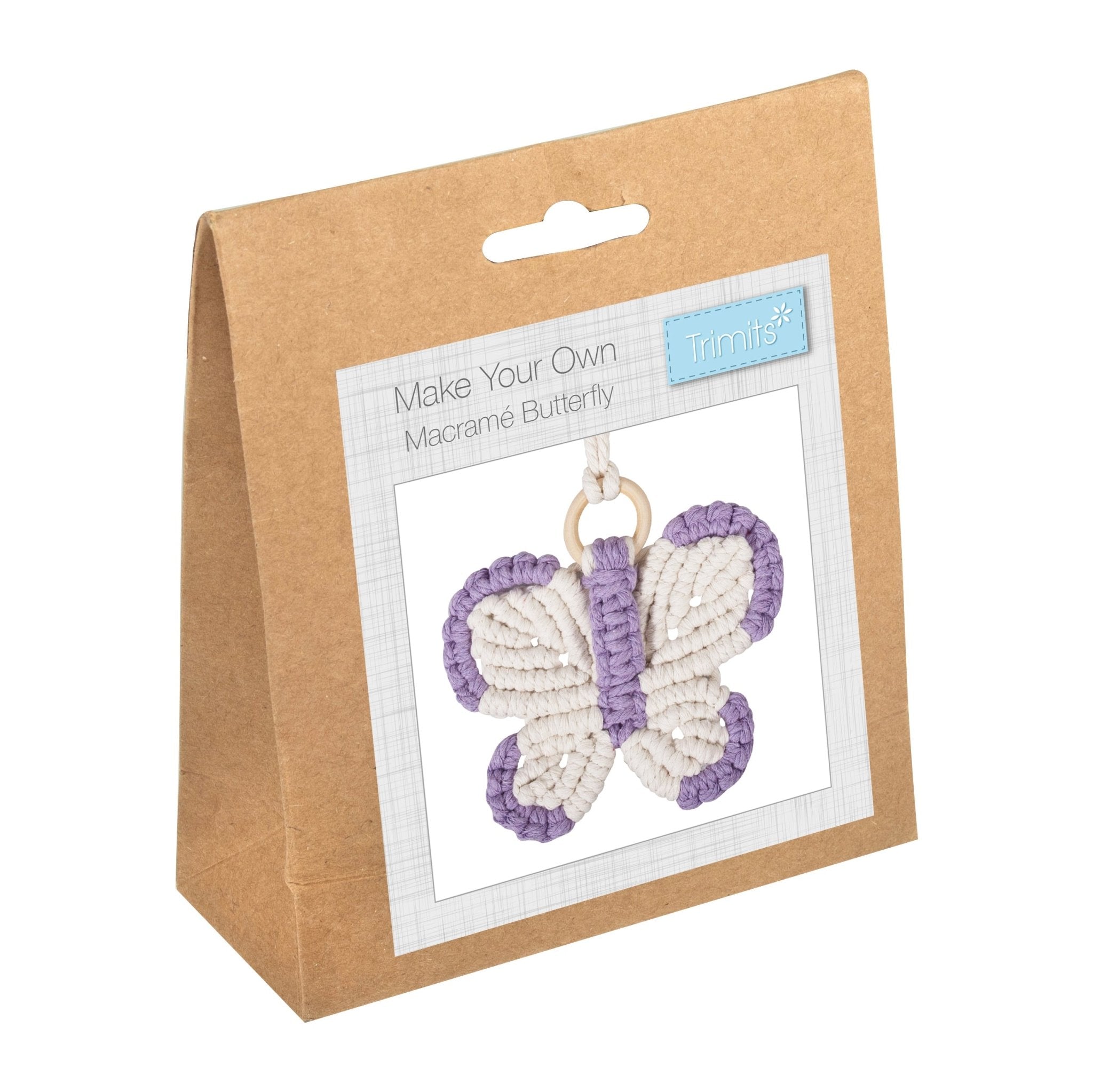Trimits: Macramé Kit: Butterfly | Buy Online from The Home Crafters