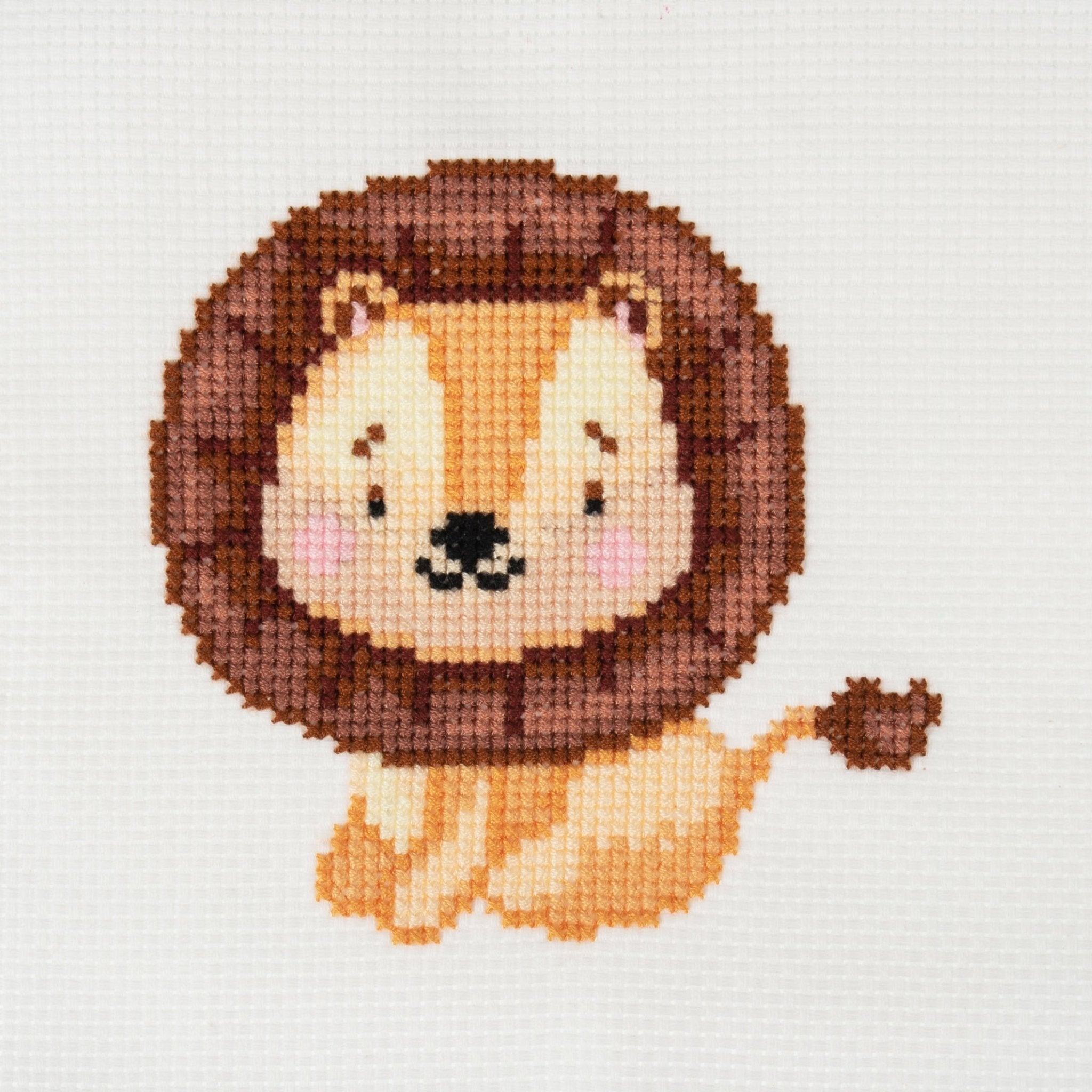 Trimits Mini Counted Cross Stitch Kit: Lion | Buy Online from The Home Crafters