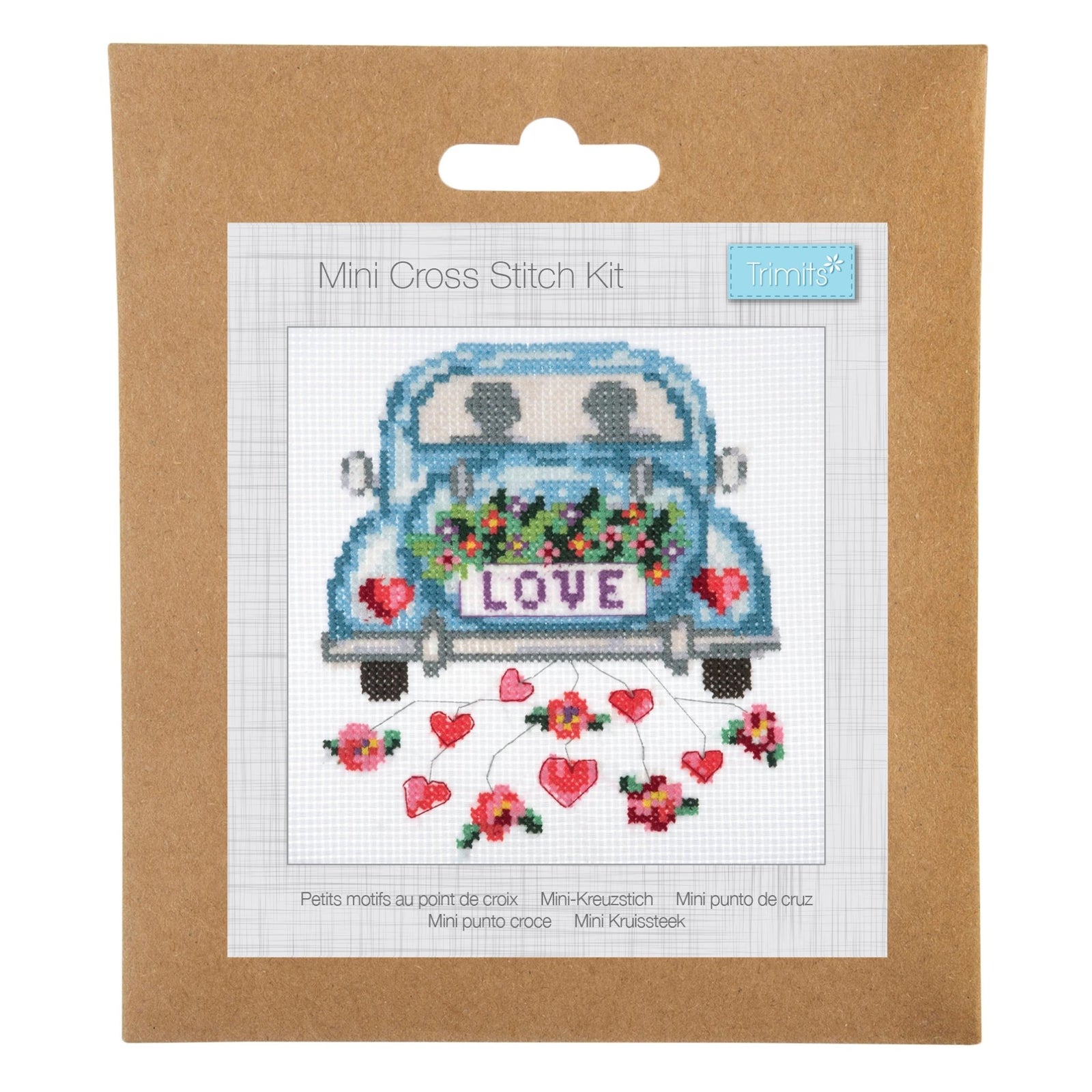 Trimits Mini Counted Cross Stitch Kit: Love | Buy Online from The Home Crafters