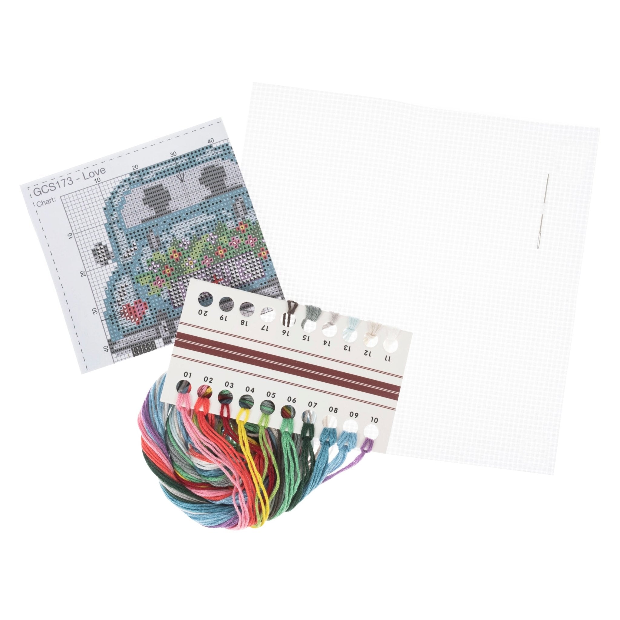 Trimits Mini Counted Cross Stitch Kit: Love | Buy Online from The Home Crafters