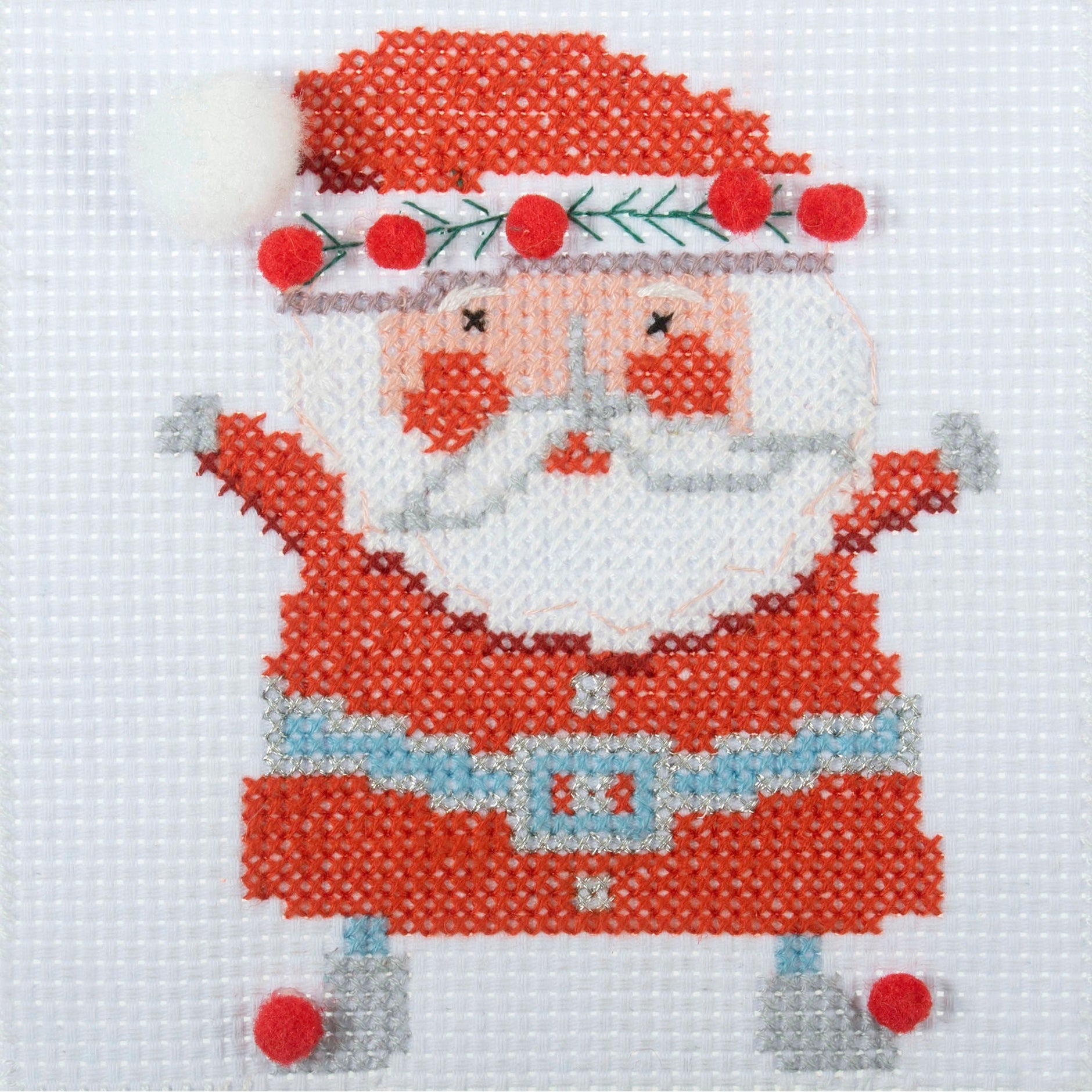Trimits Mini Counted Cross Stitch Kit: Santa | Buy Online from The Home Crafters