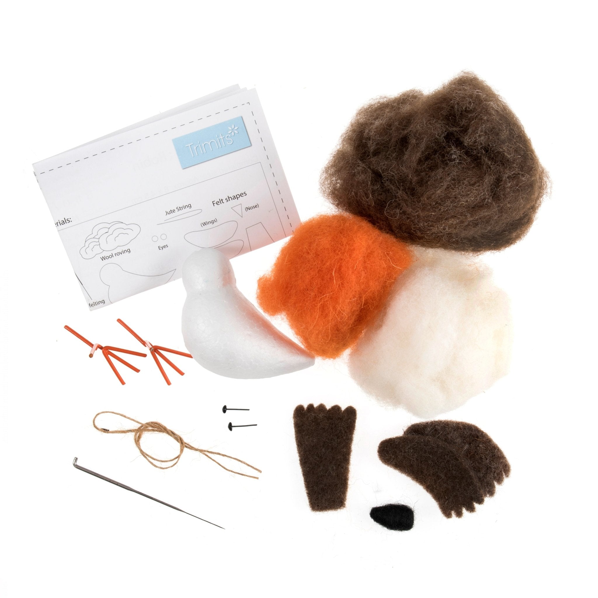 Trimits Needle Felting Kit: Robin | Buy Online from The Home Crafters
