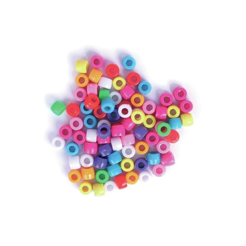 Trimits Plastic Round Crow Pony Beads: Multi Colour Solid - 20g | Buy Online from The Home Crafters