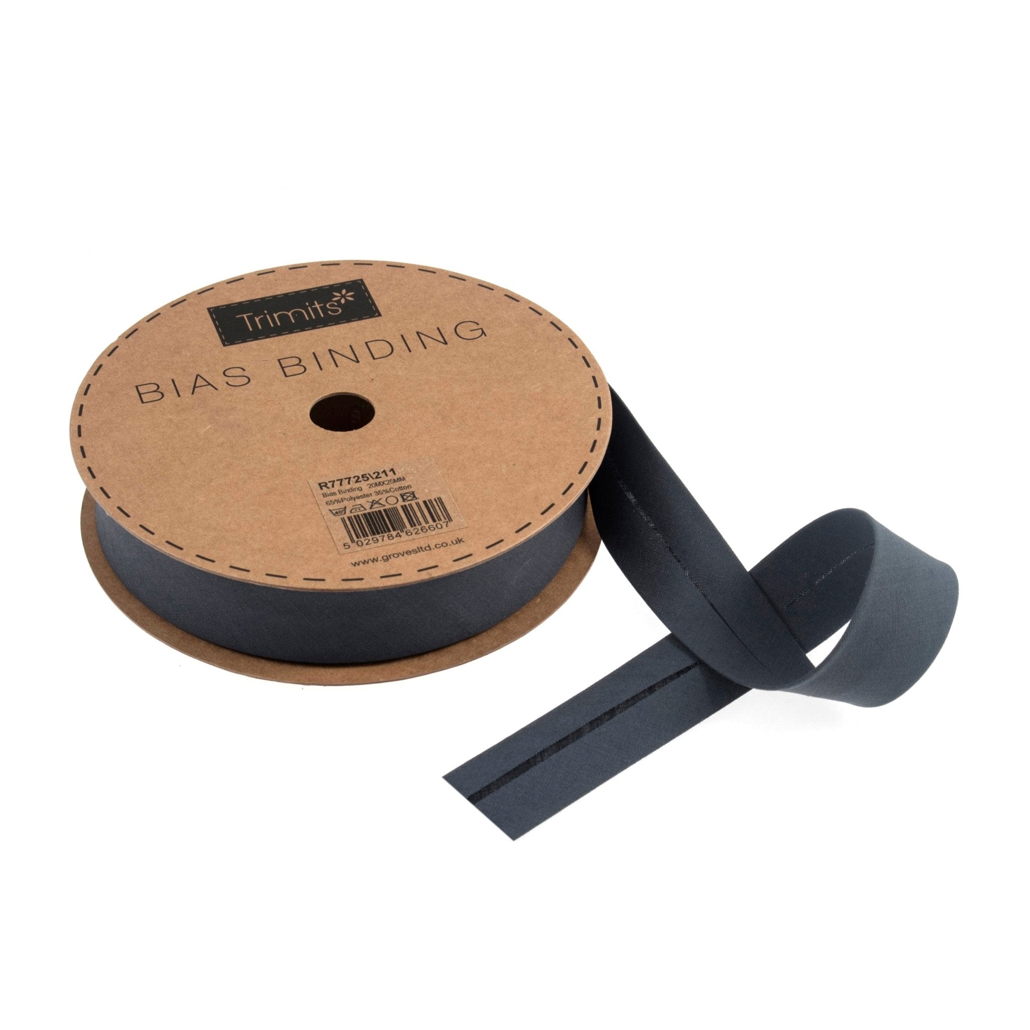 Trimits Polycotton Bias Binding: 25mm - per metre | Buy Online from The Home Crafters