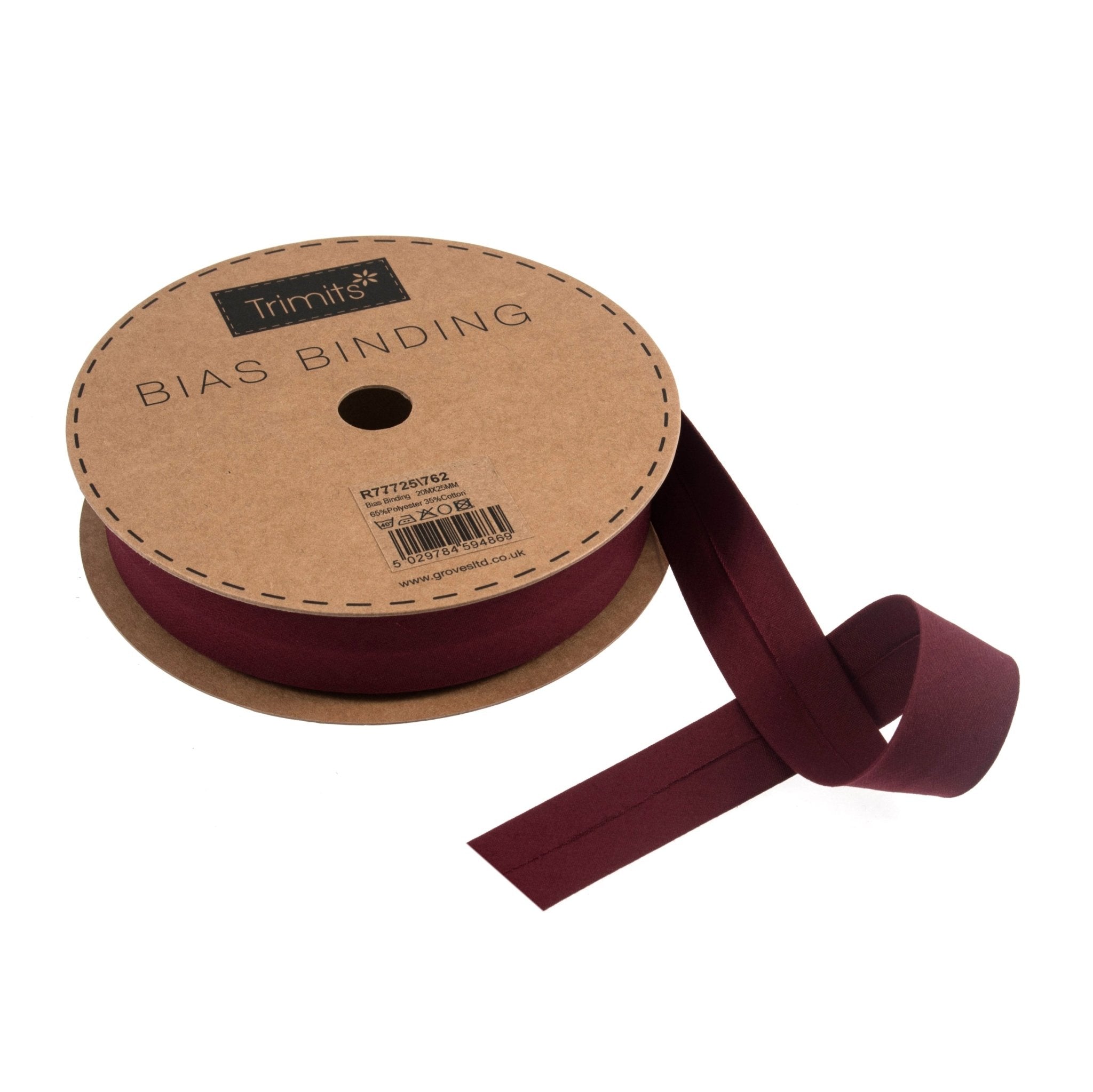 Trimits Polycotton Bias Binding: 25mm - per metre | Buy Online from The Home Crafters