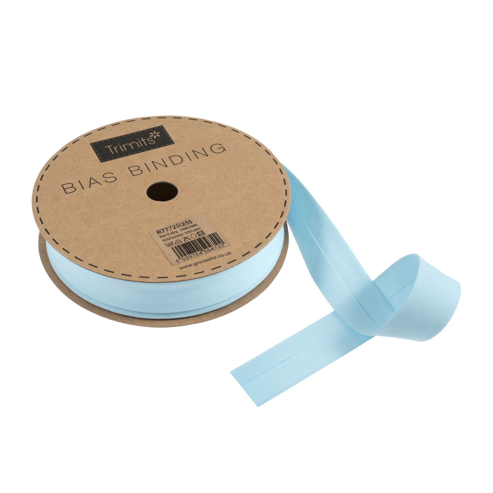 Trimits Polycotton Bias Binding: 25mm - per metre | Buy Online from The Home Crafters