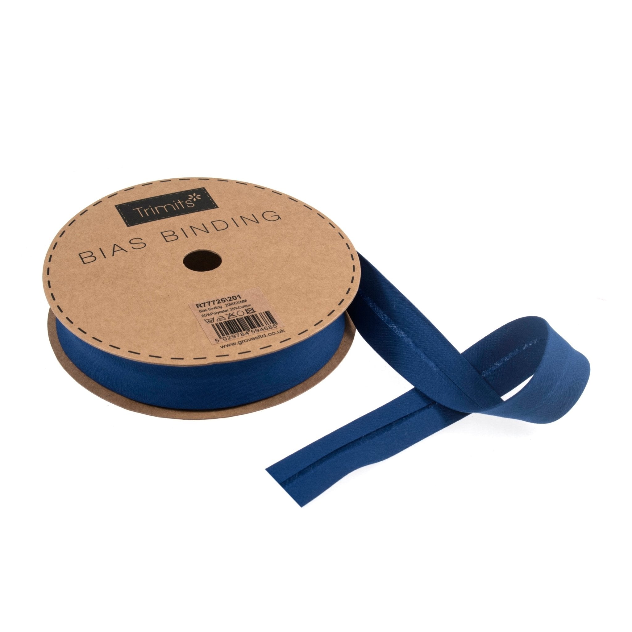 Trimits Polycotton Bias Binding: 25mm - per metre | Buy Online from The Home Crafters