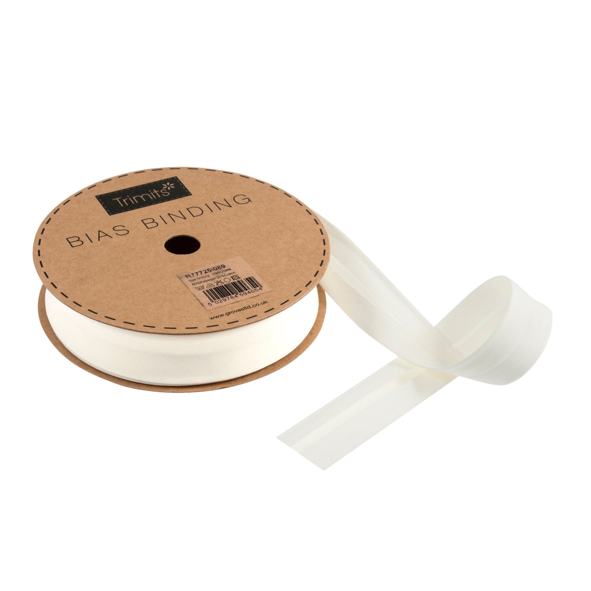Trimits Polycotton Bias Binding: 25mm - per metre | Buy Online from The Home Crafters