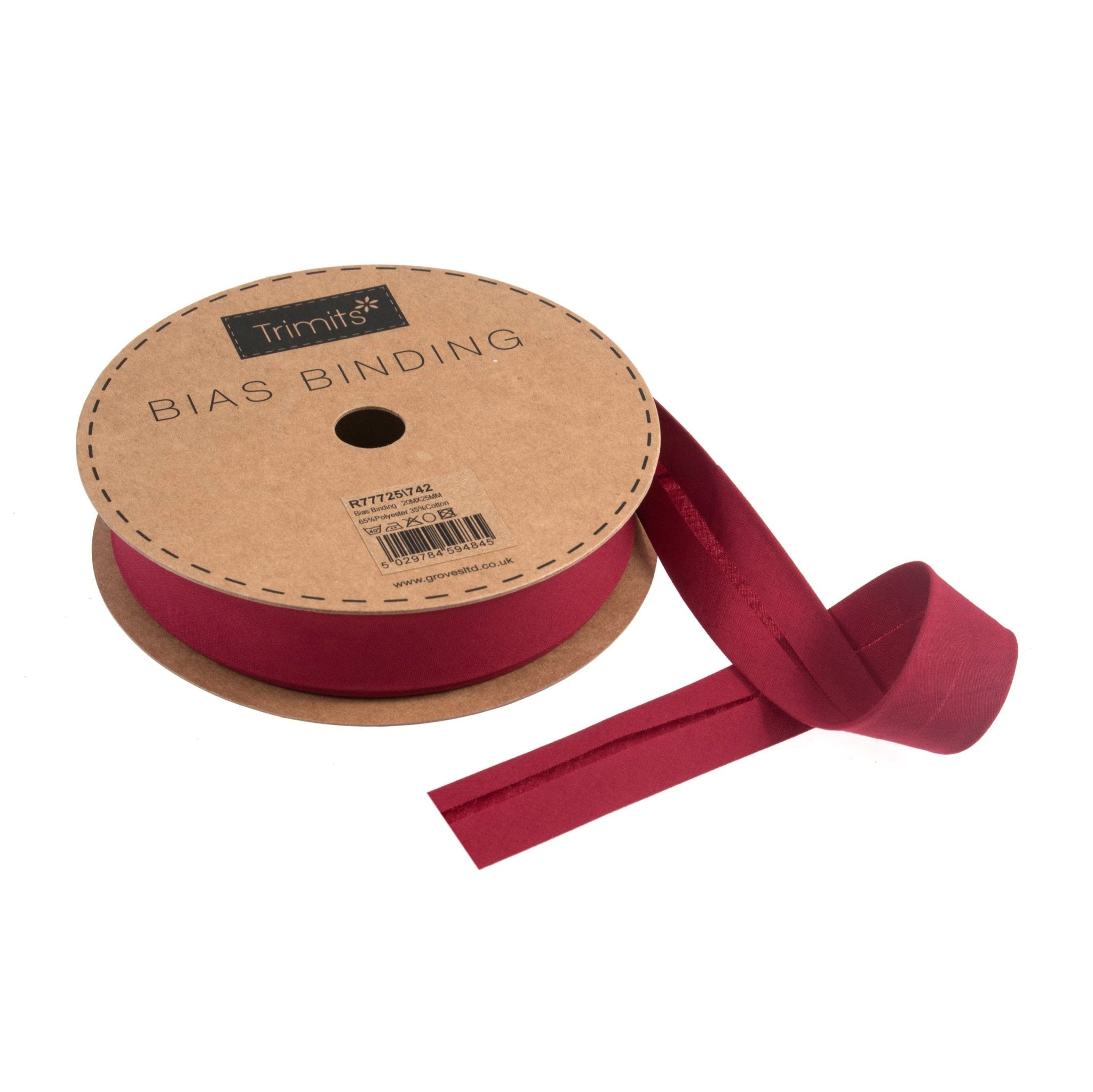 Trimits Polycotton Bias Binding: 25mm - per metre | Buy Online from The Home Crafters