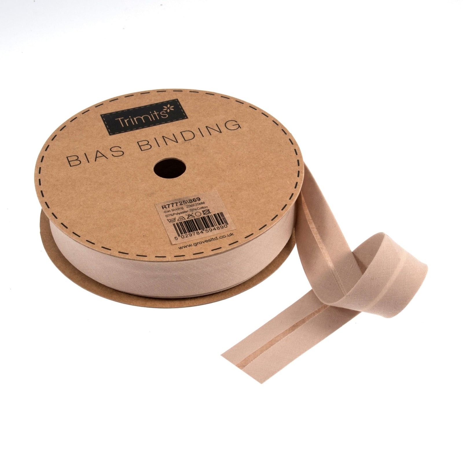 Trimits Polycotton Bias Binding: 25mm - per metre | Buy Online from The Home Crafters
