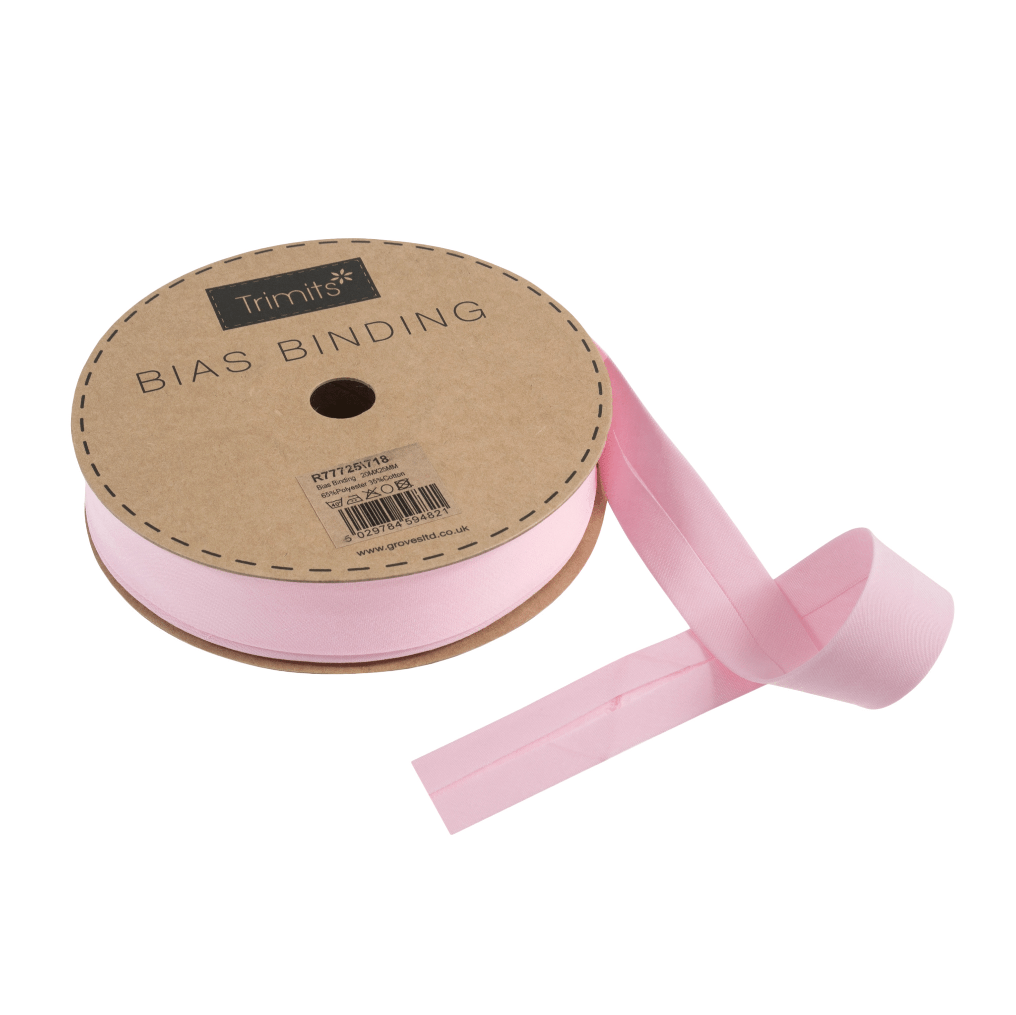 Trimits Polycotton Bias Binding: 25mm - per metre | Buy Online from The Home Crafters