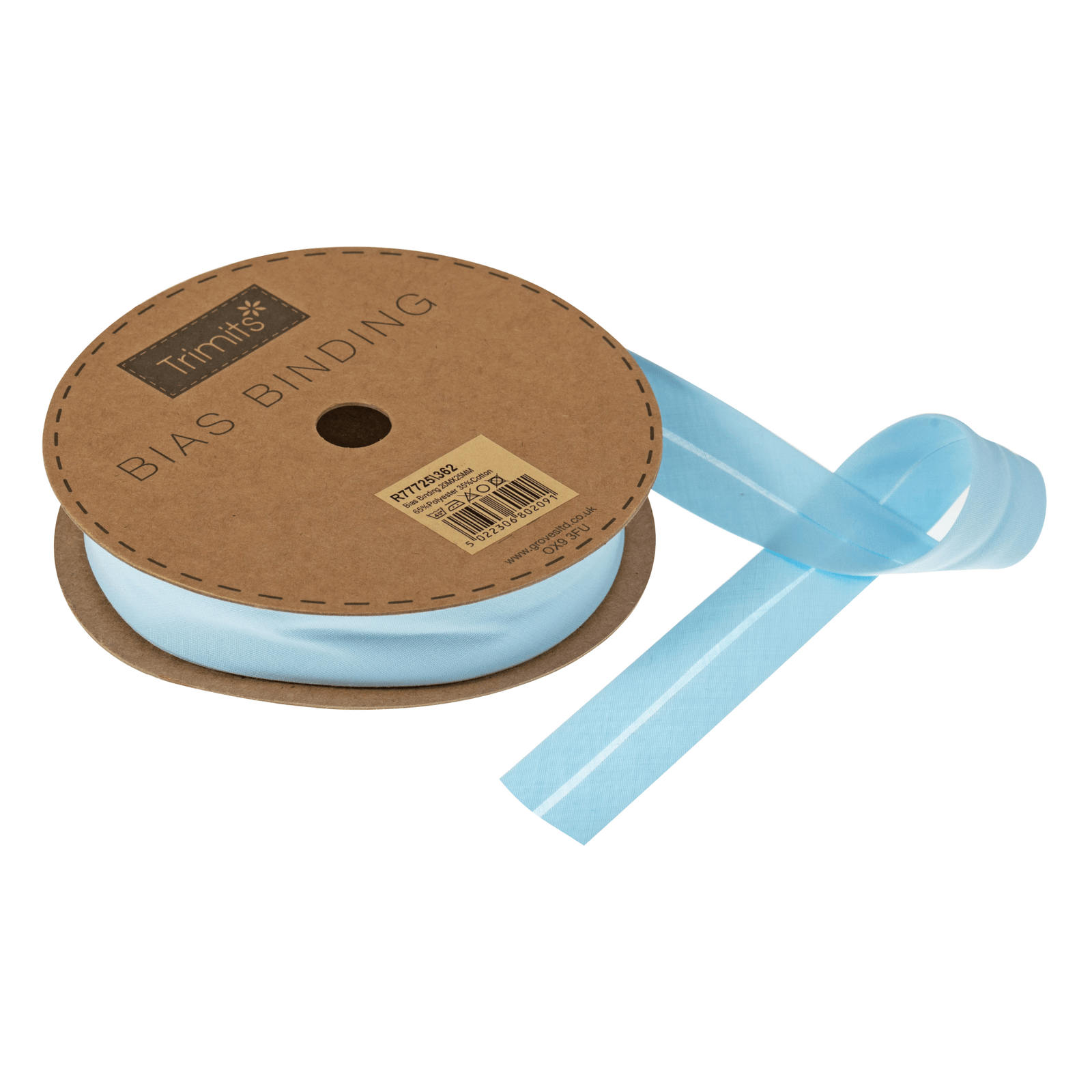 Trimits Polycotton Bias Binding: 25mm - per metre | Buy Online from The Home Crafters