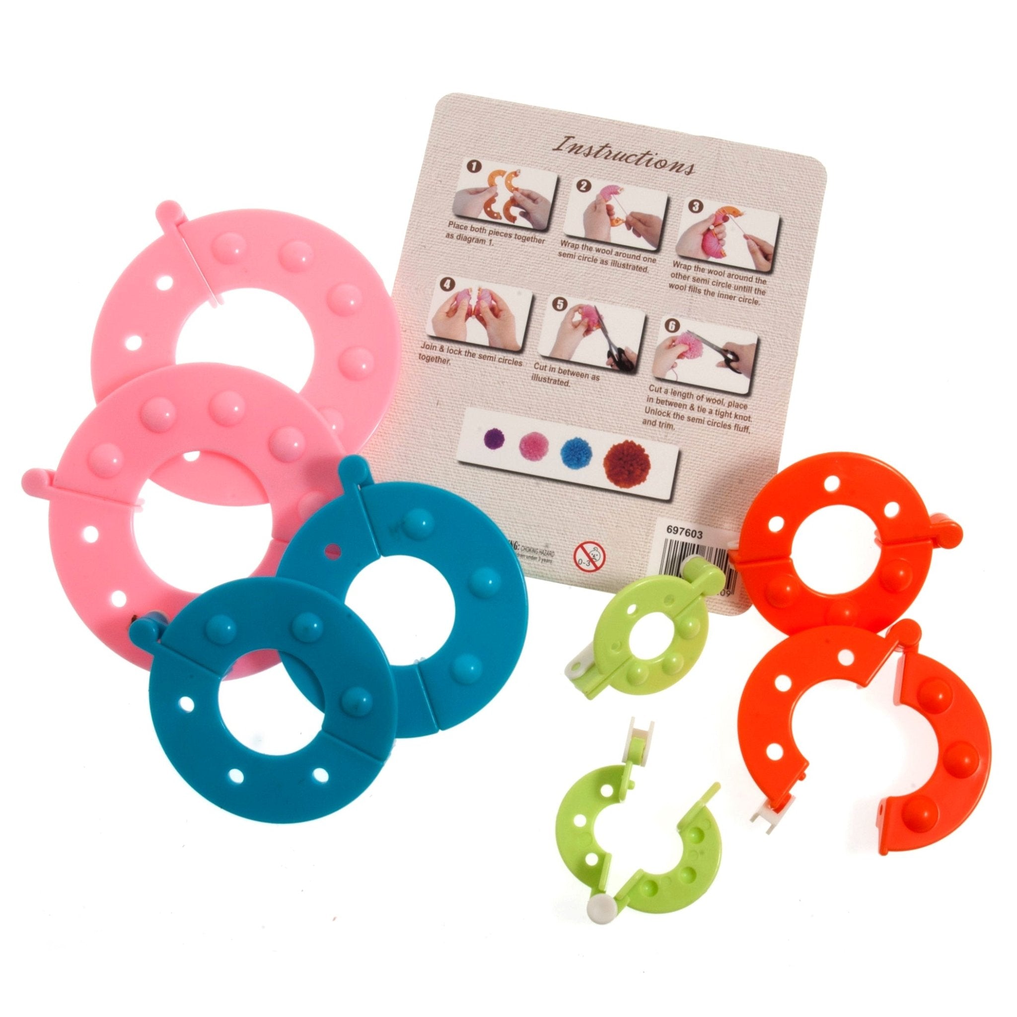Trimits Pom Pom Maker Kit - 4pc | Buy Online from The Home Crafters