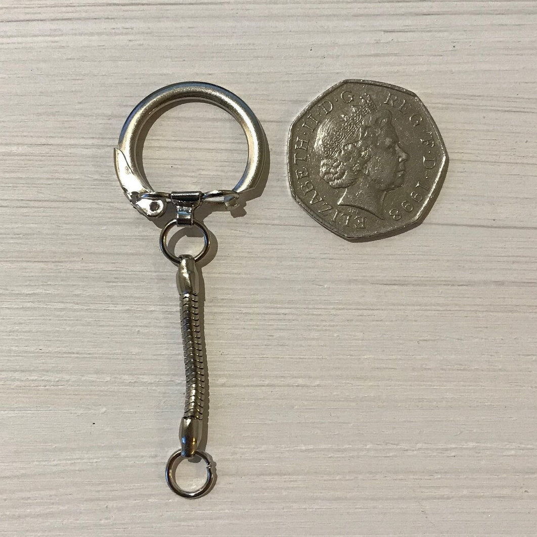 Trimits Chrome Snake Chain Key Ring - 2pc | Buy Online from The Home Crafters