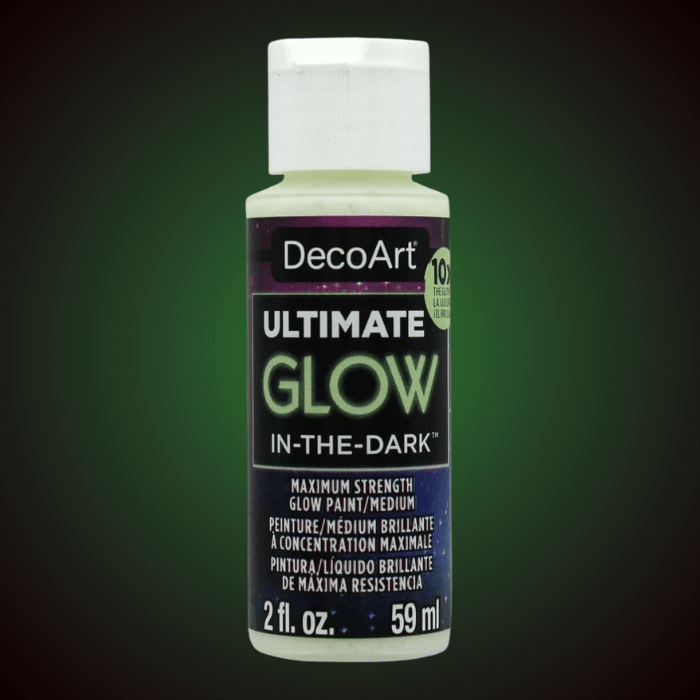DecoArt Ultimate Glow in the Dark Paint - 2oz | Buy Online from The Home Crafters