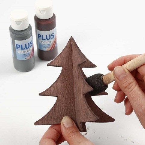 Made of Wood 3D Christmas Trees: 2pc