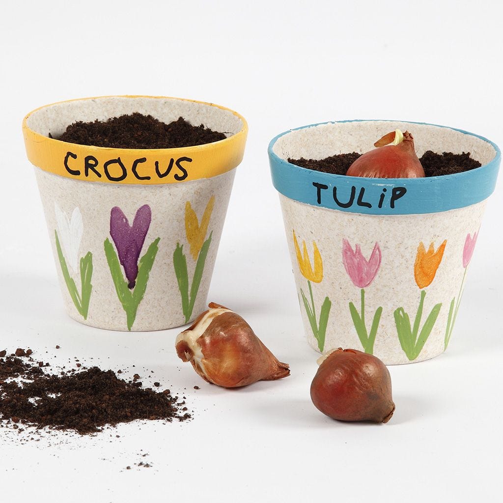 Medium Bamboo Fiber Flower Pot