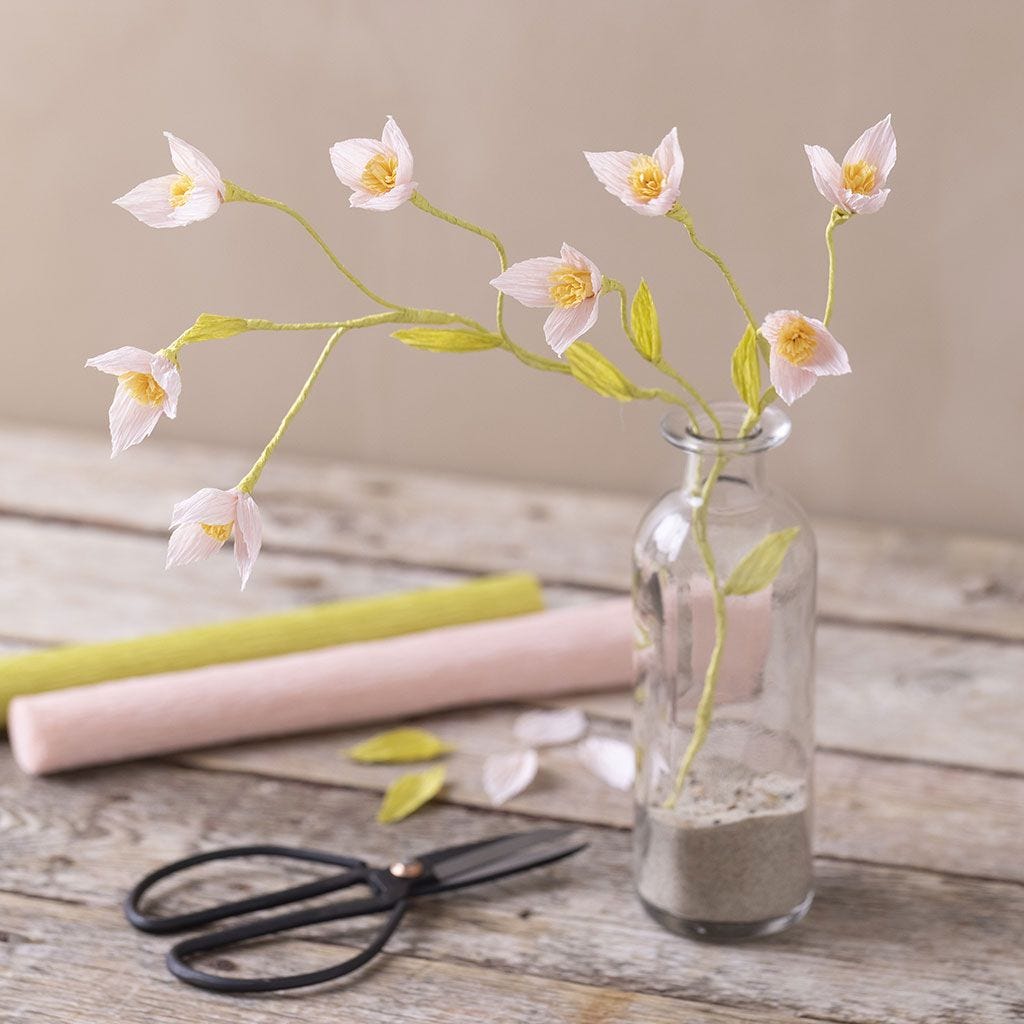 Mini Craft Kit: Crepe Paper - Cherry Blossom
