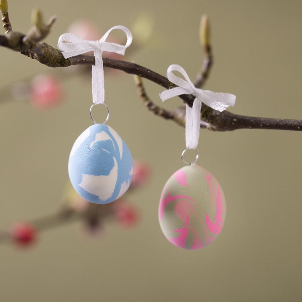 Mini Craft Kit: Modelling - Marbled Easter Eggs