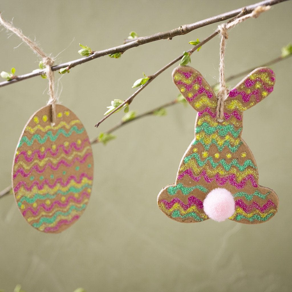 Mini Craft Kit: Easter Decorations - Egg & Rabbit