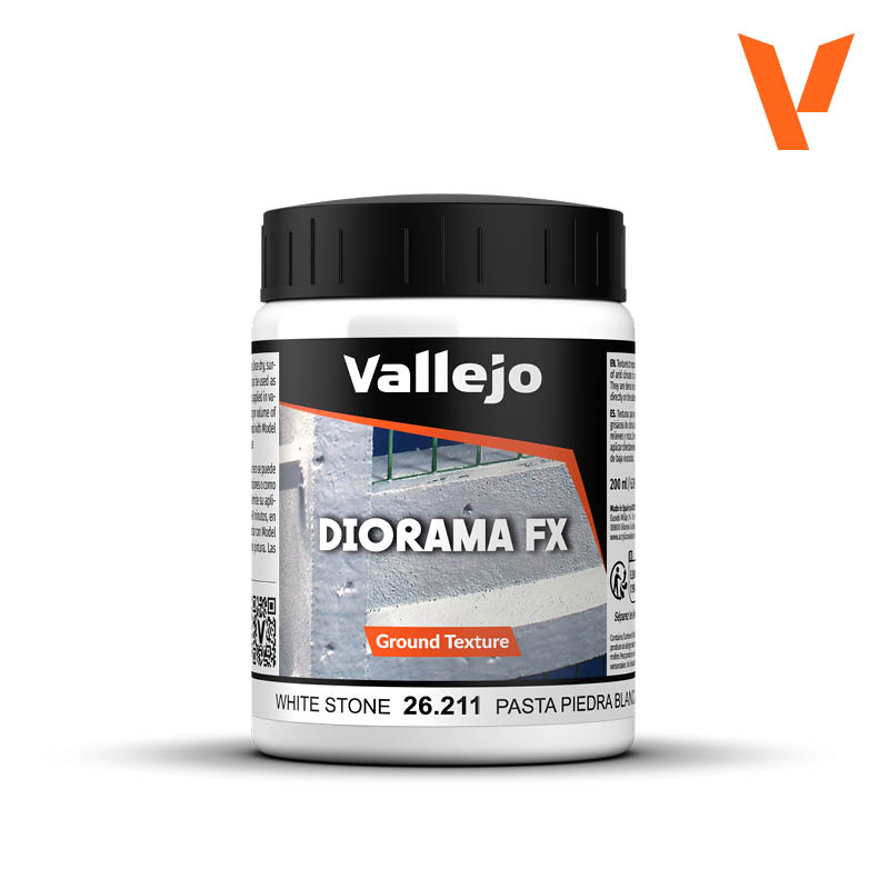 Vallejo 200ml Diorama FX - Ground Texture: White Stone Paste