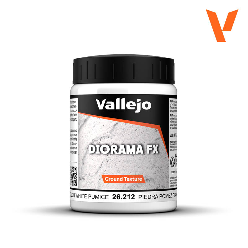 Vallejo 200ml Diorama FX - Ground Texture: Rough White Pumice