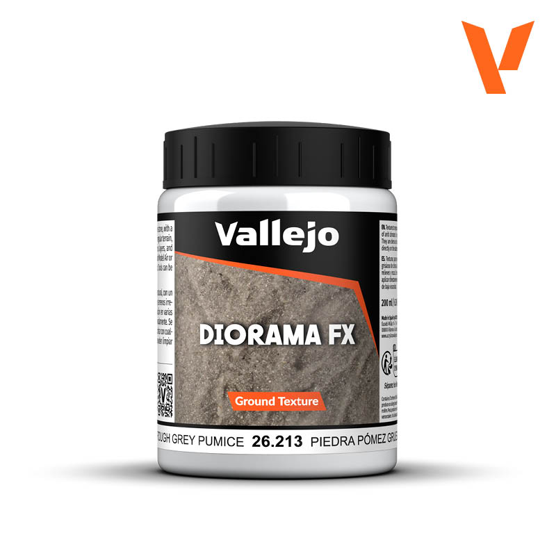 Vallejo 200ml Diorama FX - Ground Texture:  Rough Grey Pumice