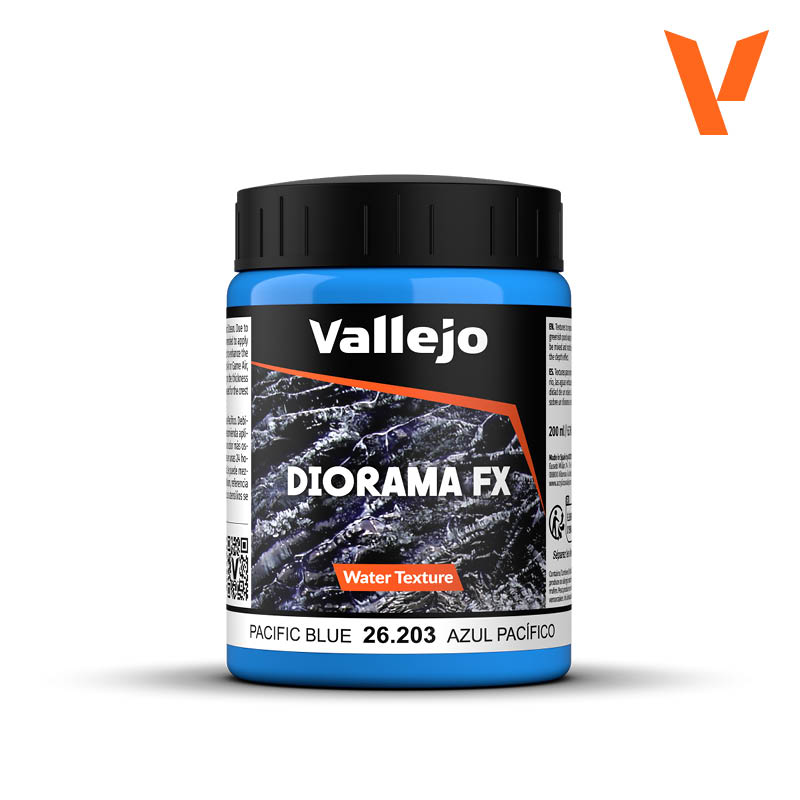 Vallejo 200ml Diorama FX: Water Texture - Pacific Blue