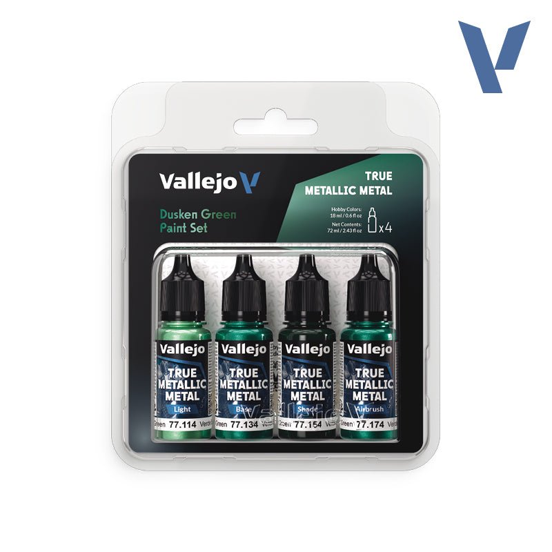 Vallejo TMM Paint Set - Dusken Green (4 Colours) | Buy Online from The Home Crafters