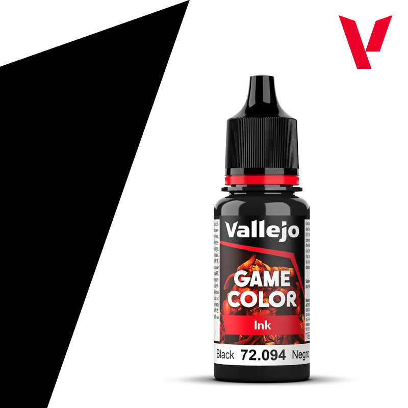 Vallejo Game Color 18ml - Game Ink - Black