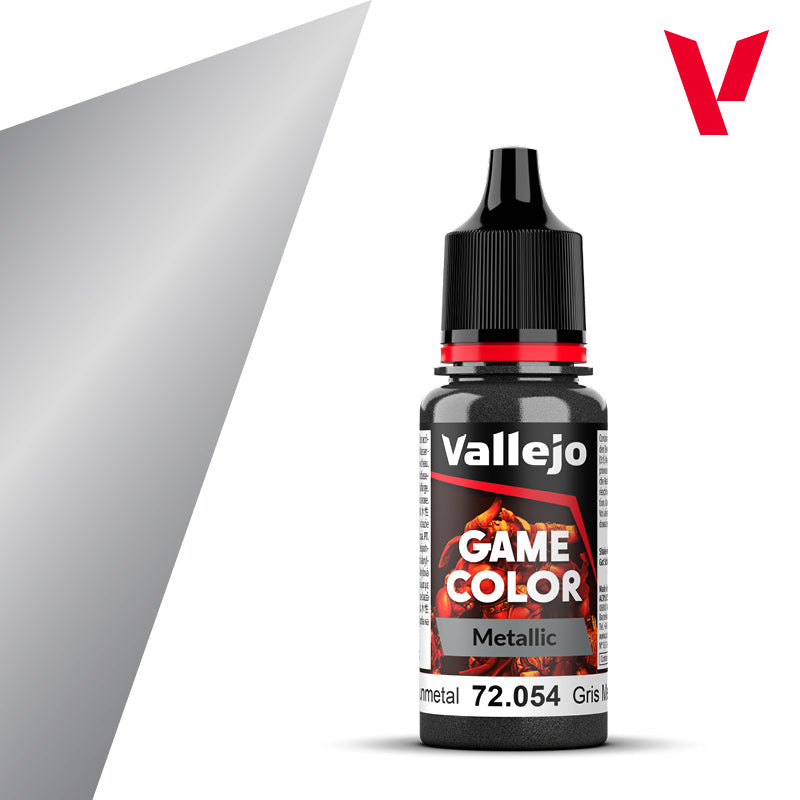 Vallejo Game Color Metallic 18ml - Dark Gunmetal