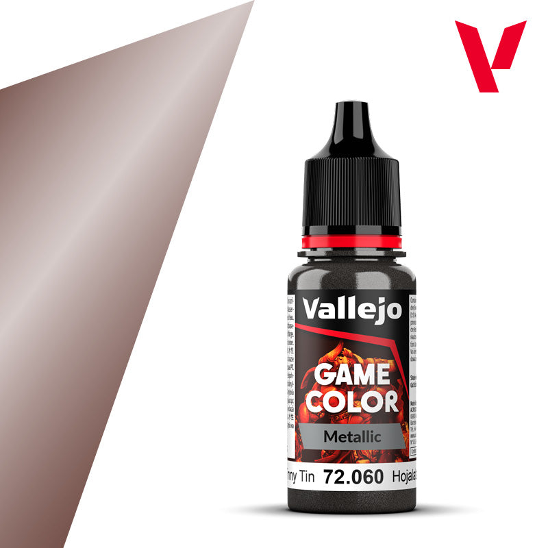 Vallejo Game Color Metallic 18ml - Tinny Tin