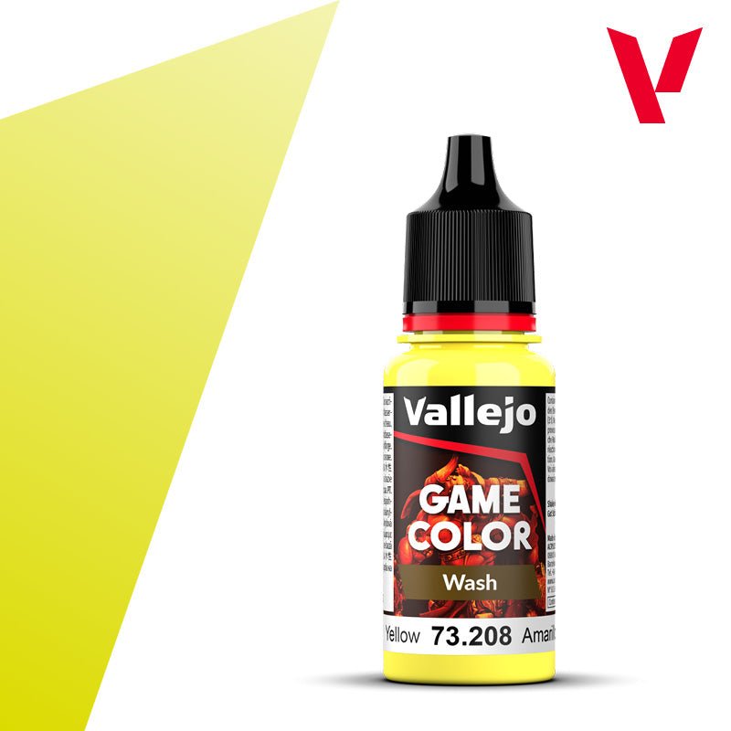 Vallejo Game Color 18ml - Wash - Yellow | Buy Online from The Home Crafters
