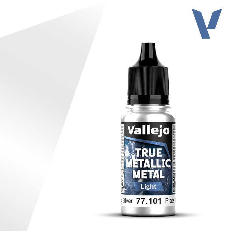 Vallejo TMM Light 101 - 18ml Sterling Silver | Buy Online from The Home Crafters
