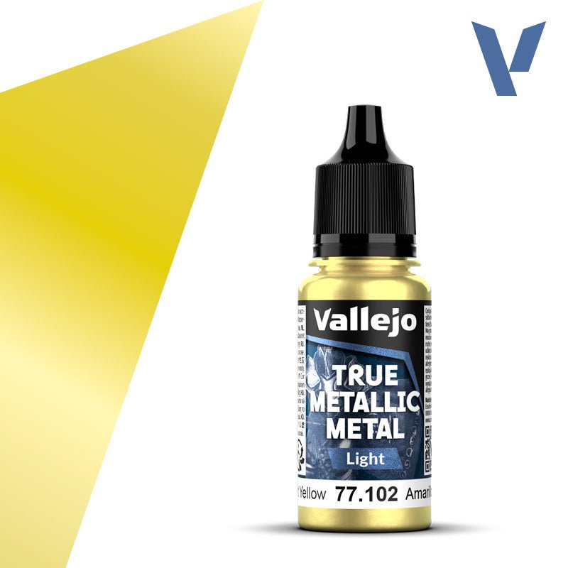Vallejo TMM Light 102 - 18ml Radiant Yellow | Buy Online from The Home Crafters