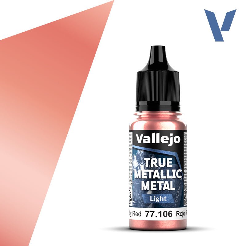 Vallejo TMM Light 106 - 18ml Ruby Red | Buy Online from The Home Crafters