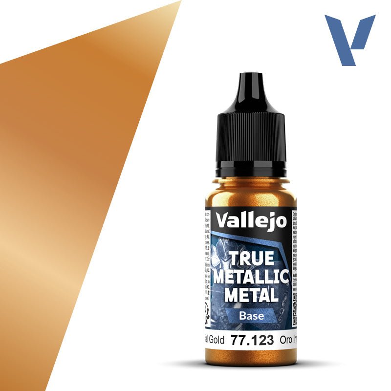 Vallejo TMM Base 123 - 18ml Imperial Gold | Buy Online from The Home Crafters